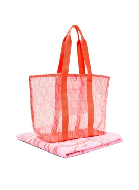 Набор сумка+полотенце Beach Towel Tote Set Coral Victoria Logos