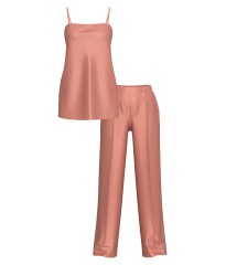 Піжама Luxe Satin Tunic Cami & Pant Set Desert Blush