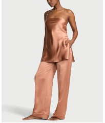 Піжама Luxe Satin Tunic Cami & Pant Set Desert Blush