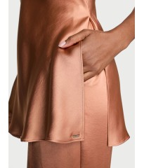Піжама Luxe Satin Tunic Cami & Pant Set Desert Blush