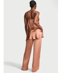 Піжама Luxe Satin Tunic Cami & Pant Set Desert Blush