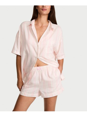 Пижама Modal-Cotton Short Pajama Set Pretty Blossom Stripes