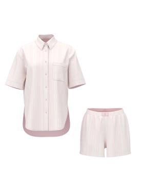 Пижама Modal-Cotton Short Pajama Set Pretty Blossom Stripes