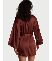 Халат Satin Short Robe Dark Chili