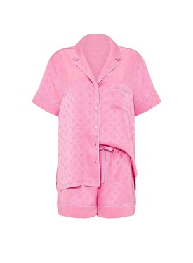Піжама Signature Satin Short Pajama Set Pink Sugar