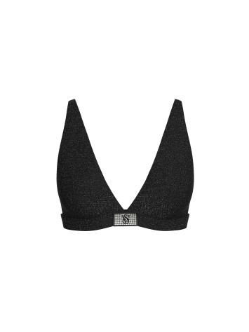 Бюстгальтер-бралетт Shine Cotton Wireless Plunge Bralette Black