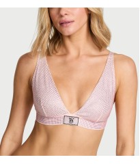 Бюстгальтер-бралетт Shine Cotton Wireless Plunge Bralette Angel Pink