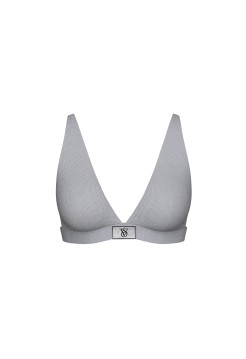 Бюстгальтер-бралетт Shine Cotton Wireless Plunge Bralette Darling Grey