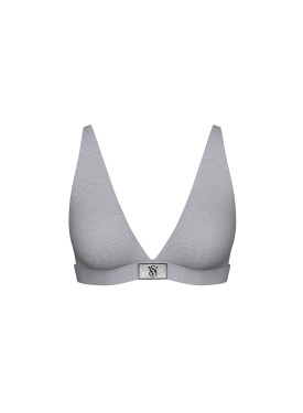Бюстгальтер-бралет Shine Cotton Wireless Plunge Bralette Darling Grey