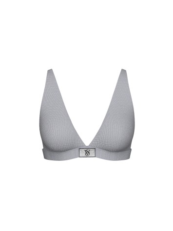 Бюстгальтер-бралетт Shine Cotton Wireless Plunge Bralette Darling Grey