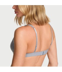 Бюстгальтер-бралетт Shine Cotton Wireless Plunge Bralette Darling Grey