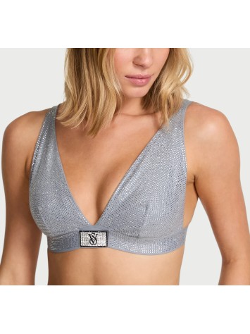 Бюстгальтер-бралетт Shine Cotton Wireless Plunge Bralette Darling Grey