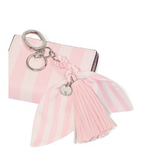 Брелок Tassel Bag Charm Keyring Pink Iconic Stripe 