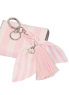 Брелок Tassel Bag Charm Keyring Pink Iconic Stripe 