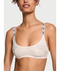 Бюстгальтер-топ Shine Strap Lace Bralette Coconut White Set