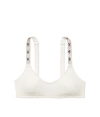 Бюстгальтер-топ Shine Strap Lace Bralette Coconut White Set