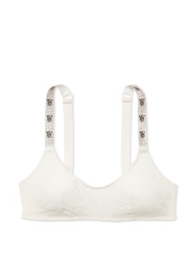 Бюстгальтер-топ Shine Strap Lace Bralette Coconut White Set