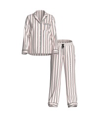 Піжама Signature Satin Long Pajama Set Angel Pink Stripes