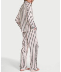 Піжама Signature Satin Long Pajama Set Angel Pink Stripes
