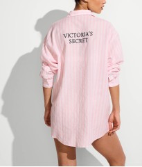 Подовжена сорочка Heritage Stripe Linen Boyfriend Shirt Dress