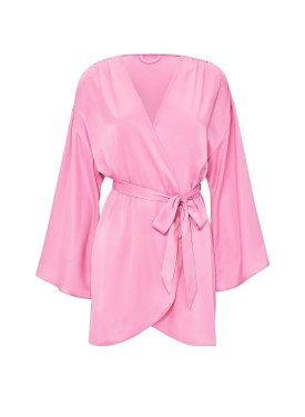 Халат Satin Short Robe Pink Sugar