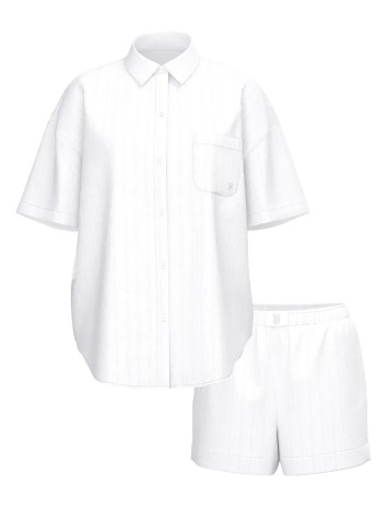 Пижама Modal-Cotton Short Pajama Set VS White