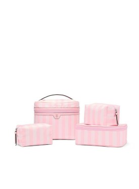 4 в 1 набір косметичок 4-Piece Makeup Bag Set Heritage Stripe