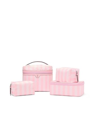 4 в 1 набор косметичек 4-Piece Makeup Bag Set Heritage Stripe