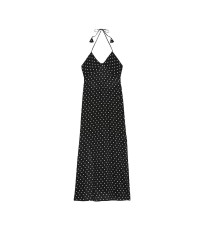 Сукня Beachwear Halter Maxi Dress Black Dot