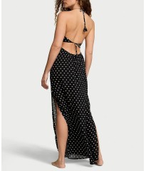 Сукня Beachwear Halter Maxi Dress Black Dot