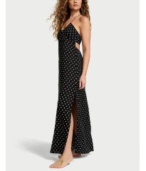 Сукня Beachwear Halter Maxi Dress Black Dot