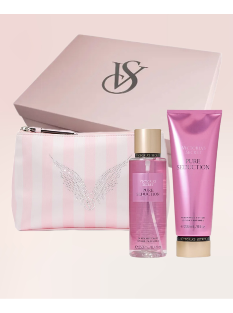 Подарунковий набір Pure Seduction Satin Pouch Heritage Stripe