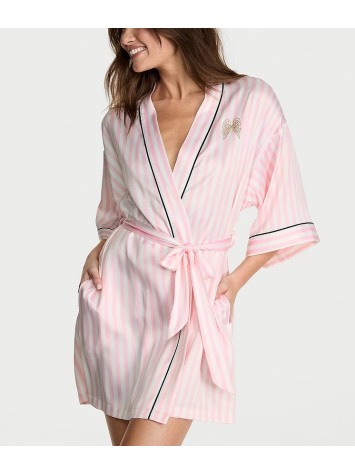 Халат Signature Satin Short Piped Robe
