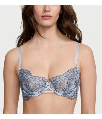 Комплект білизни Unlined Balcony Boho Floral Set Blue Faded Denim 