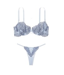 Комплект білизни Unlined Balcony Boho Floral Set Blue Faded Denim 