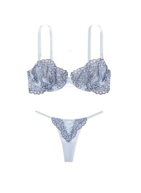 Комплект белья Unlined Balcony Boho Floral Set Blue Faded Denim