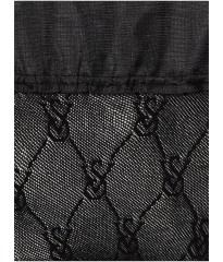 Набір трусики+панчохи  Logo Embroidery Thong Panty Black Set