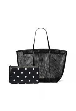 Сумка Mesh Tote Pouch Set Black Dot