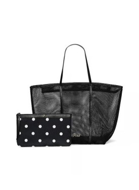 Сумка Mesh Tote Pouch Set Black Dot