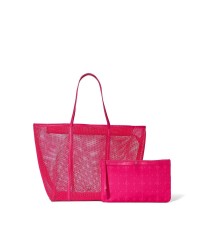 Сумка Mesh Tote Pouch Set Pink