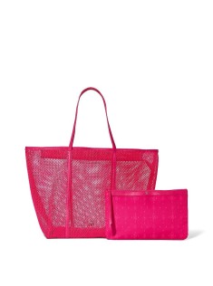 Сумка Mesh Tote Pouch Set Pink