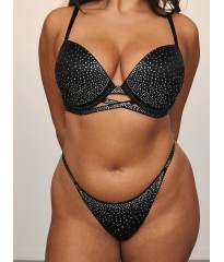  Комплект Sparkle Crystal Shine Cradle Push-Up Brazilian Set