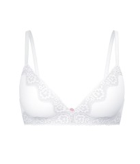 Бюстгальтер Cotton Shadow Stripe Lightly Lined Wireless Bra White
