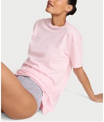 Піжама Cotton Oversize Sleep Tee Bermuda Pink