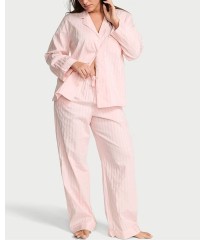 Піжама Shadow Stripe Heritage Cotton Long PJ Set Pretty Blossom Pink