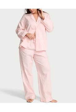 Піжама Shadow Stripe Heritage Cotton Long PJ Set Pretty Blossom Pink