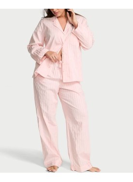 Піжама Shadow Stripe Heritage Cotton Long PJ Set Pretty Blossom Pink
