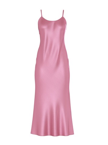 Пеньюар Midi Satin Open Back Slip Pink Dusk Mauve