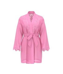 Шифоновий халат Chiffon & Lace Short Robe Rose Garden