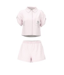 Пляжний костюм Beachwear Heritage Stripe Linen Boxy Short-Sleeve Top Shorts Iconic Stripe